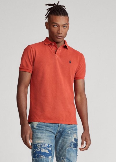 Polos Polo Ralph Lauren Hombre Rojos / Multicolor - Custom Slim Distressed - LAEHY8592